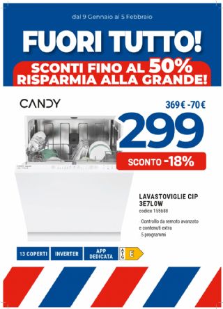 LAVASTOVIGLIE INCASSO CANDY CIP3E7L0W